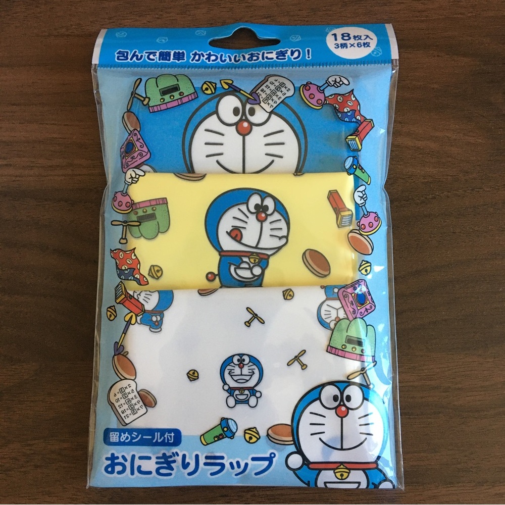 Doraemon Rice Ball Wrap Wrapper 18pc Made in Japan